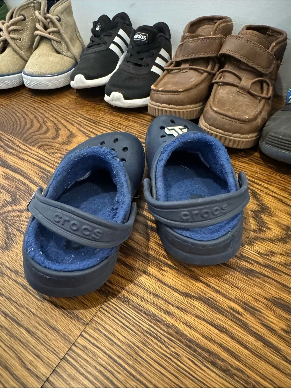 Toddler Boys Size 7 Shoe Bundle - Adidas, Crocs, Kamik, Nautica
